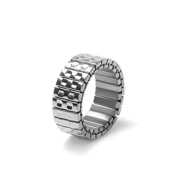 ZORION - Pure Stainless Steel Men’s Steel-Plated Ring – Adjustable