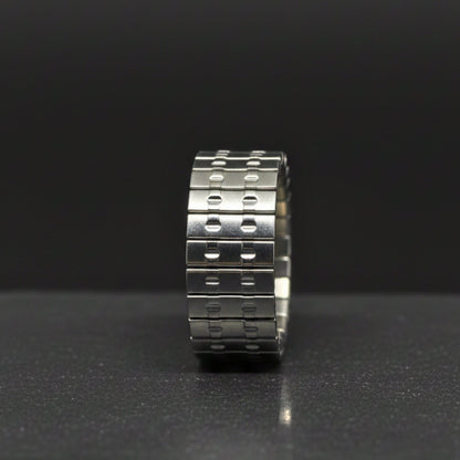 THE MEN THING Rings ZORION - Pure Stainless Steel Men’s Steel-Plated Ring – Adjustable