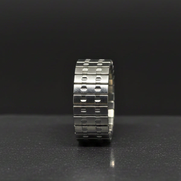 ZORION - Pure Stainless Steel Men’s Steel-Plated Ring – Adjustable