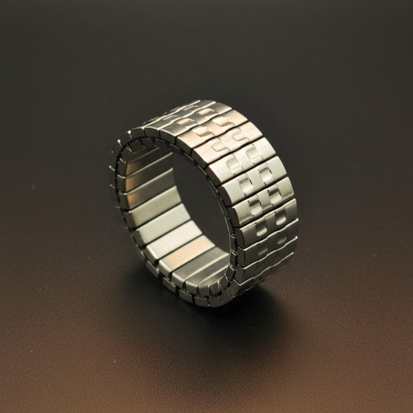 ZORION - Pure Stainless Steel Men’s Steel-Plated Ring – Adjustable