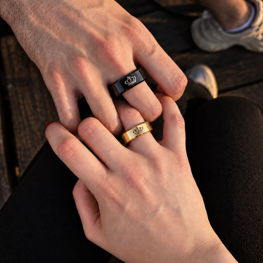 THE MEN THING ROYAL BOND - Pure Stainless Steel Men’s Ring for Men & Boys (Size : 16-10/17-10/20-14/22-17/26-20)