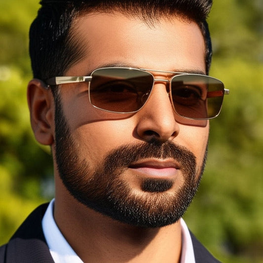 THE MEN THING S15104 MAGNETAR HD Polarized Sunglasses for Men - UV400 Protection, Stainless Steel Frame