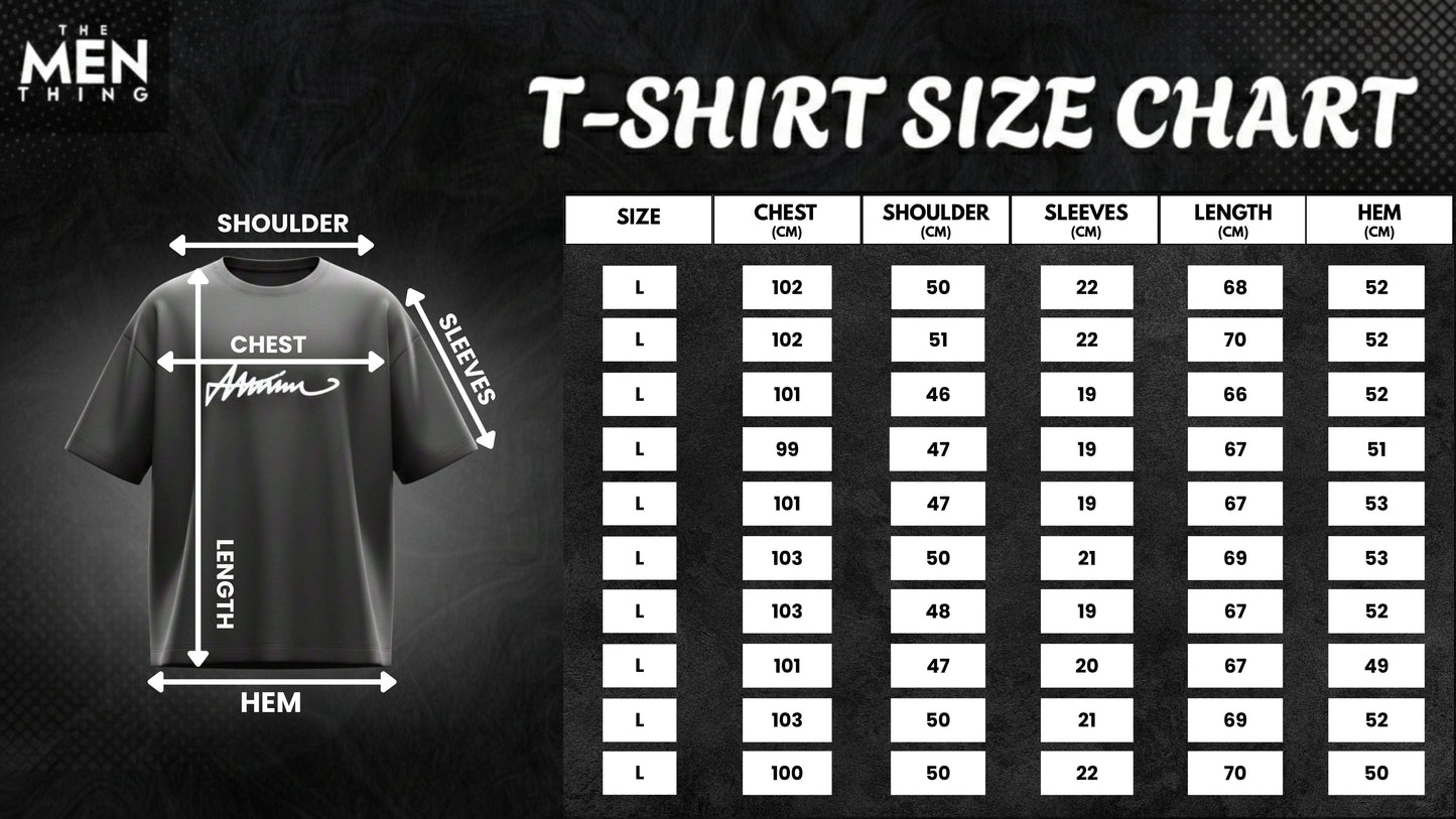 THE MEN THING SIGNATURE WAVE Oversized T-Shirt – Black