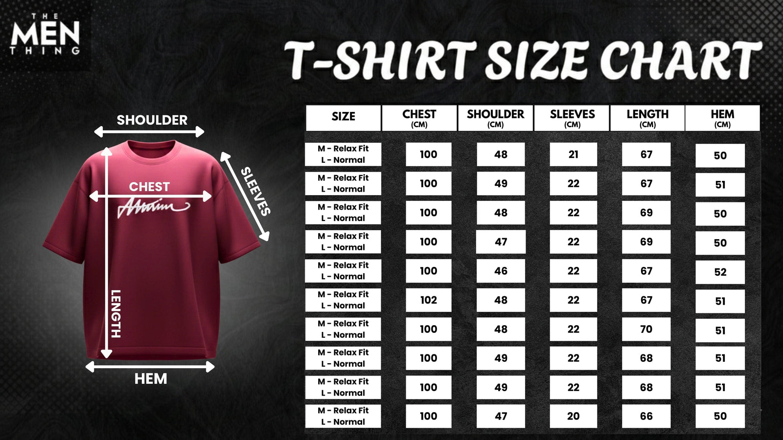 SIGNATURE WAVE Oversized T-Shirt – Red