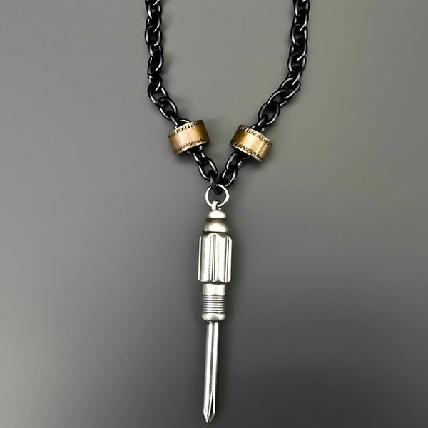 BITBOLT CORE - Pure Titanium Steel Pendant with 23inch Chain for Men & Boys