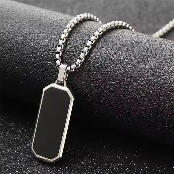 BLACK HAWK CREST - Pure Stainless Steel 24inch Round box Chain for Men, European trending Style for Men & Boy