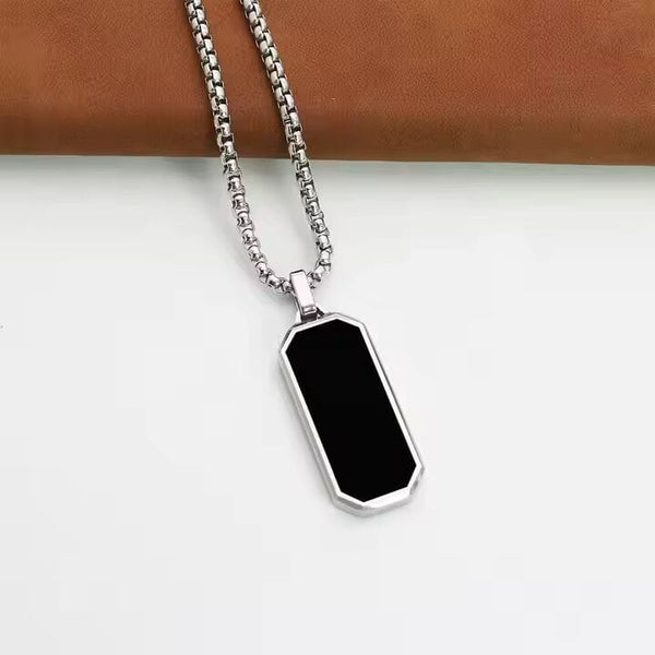 BLACK HAWK CREST - Pure Stainless Steel 24inch Round box Chain for Men, European trending Style for Men & Boy