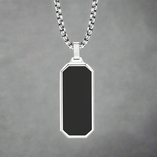 BLACK HAWK CREST - Pure Stainless Steel 24inch Round box Chain for Men, European trending Style for Men & Boy