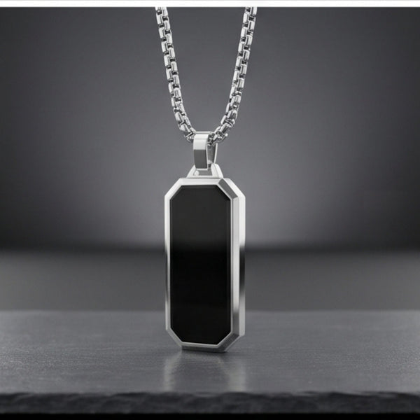 BLACK HAWK CREST - Pure Stainless Steel 24inch Round box Chain for Men, European trending Style for Men & Boy