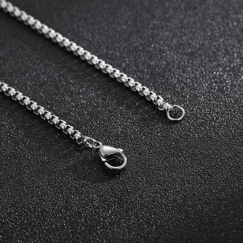 THE MEN THING SS Pendant/ Necklace BOXING GLOVES - Pure Titanium Steel Pendant with Stainless Steel 24inch Round Box Chain, European trending Style for Men & Boy