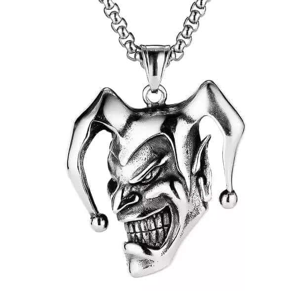 CIRCUS - పురుషుల కోసం స్వచ్ఛమైన స్టెయిన్‌లెస్ స్టీల్ 24 అంగుళాల చైన్‌తో అల్లాయ్ లాకెట్టు, యూరోపియన్ ట్రెండింగ్ స్టైల్ - పురుషులు & అబ్బాయిల కోసం రౌండ్ బాక్స్ చైన్