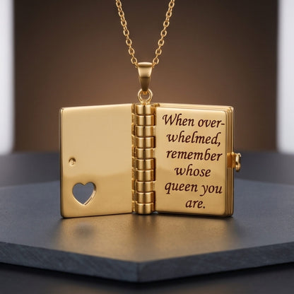 THE MEN THING SS Pendant/ Necklace COUPLE DIARY - 18mm Pure Titanium Steel Pendant with 3mm Chain for Men & Boys (17 to 19 inch Adjustable Cable Chain)
