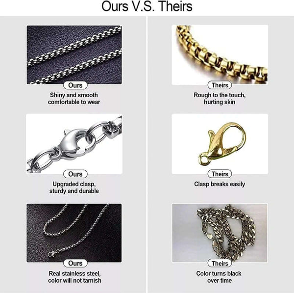 DUMBBELL PASSION - Pure Titanium Steel Pendant with 24inch Round Box Chain for Men & Boys