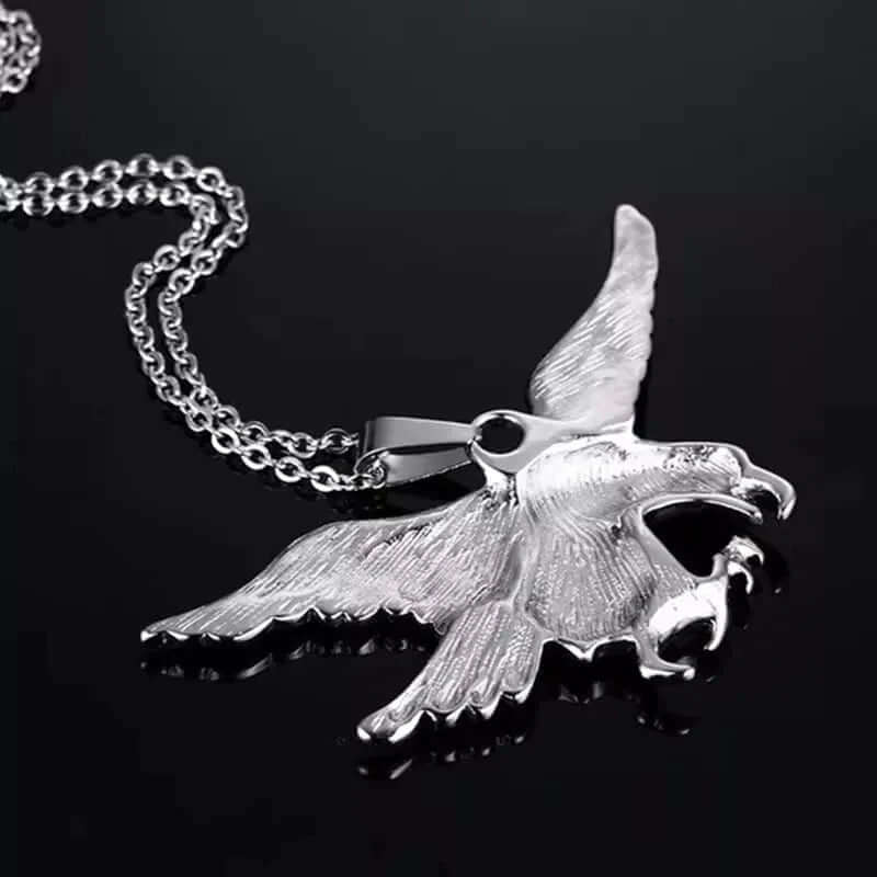 THE MEN THING SS Pendant/ Necklace EAGLE-HUNTER - Alloy Pendant with Pure Stainless Steel 24inch Round Body Chain, European trending Style for Men & Boy