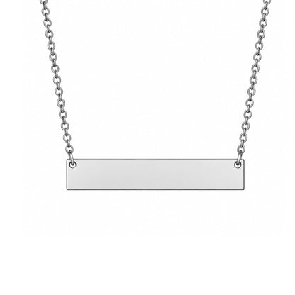 THE MEN THING SS Pendant/ Necklace ENGRAVED - HORIZONX - Pure Steel 34mm Pendant with Oval Link 1.7mm Chain for Men & Boys (17 to 19 inch Adjustable)
