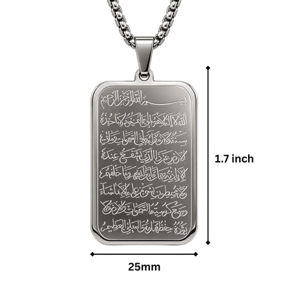 THE MEN THING SS Pendant/ Necklace ETERNAL FAITH - 24mm Titanium Steel Pendant with 23inch Round Box 2mm Chain for Men & Boys