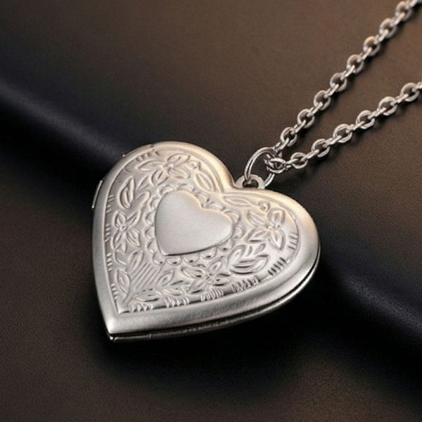 FOREVER HEART - Steel - Pure Titanium Steel Bar Pendant with 24inch Cuban Chain for Men & Boys