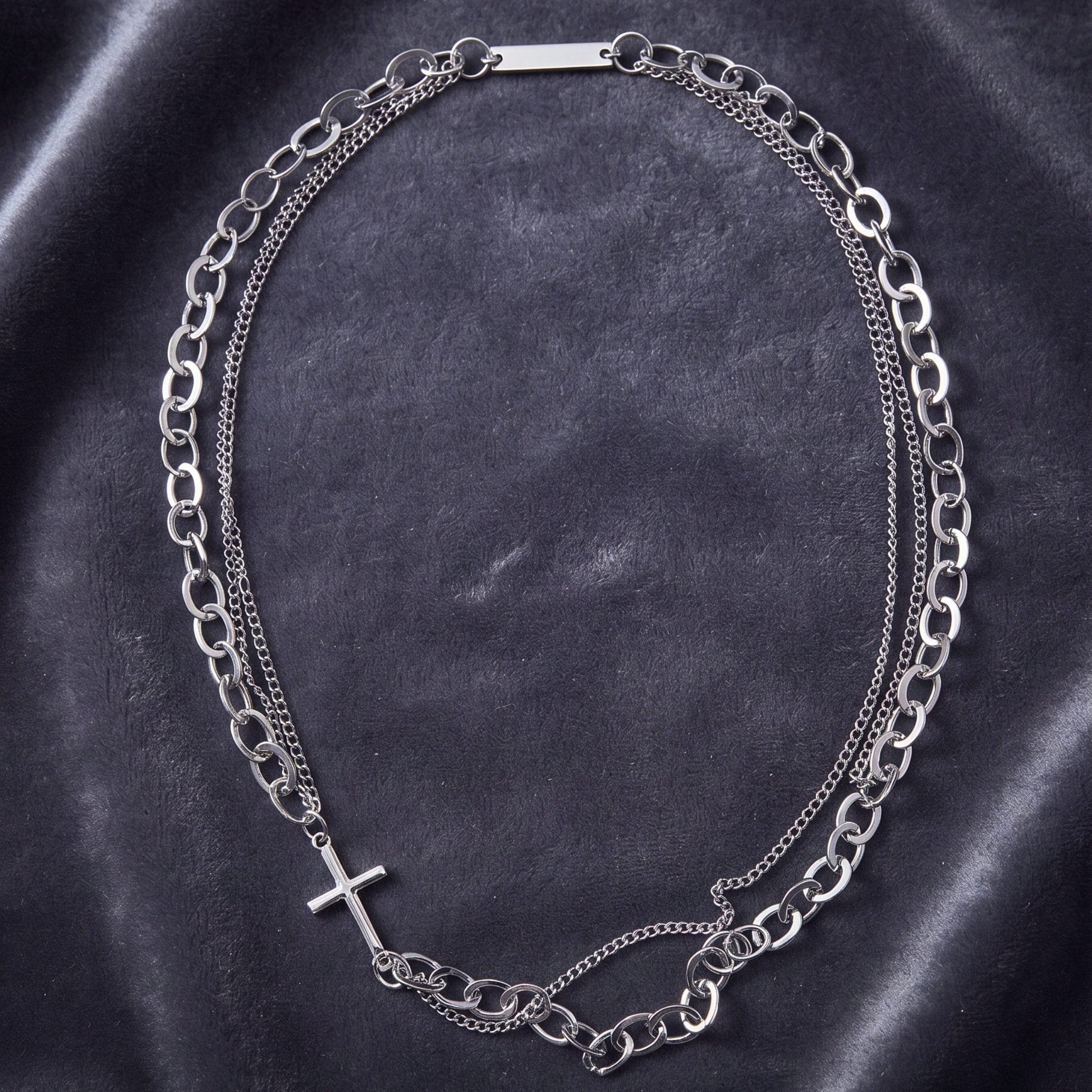 THE MEN THING SS Pendant/ Necklace HALO LINK - Titanium Steel Pendant with 8mm Chain for Men & Boys (21inch)