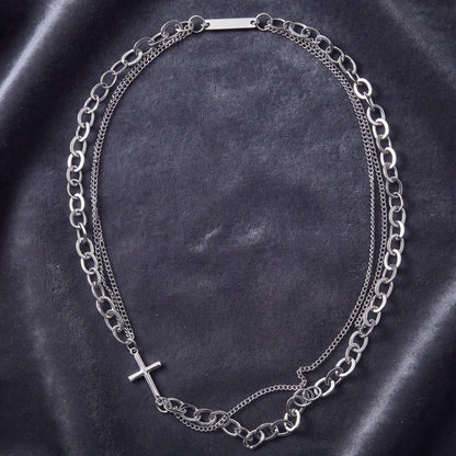 THE MEN THING SS Pendant/ Necklace HALO LINK - Titanium Steel Pendant with 8mm Chain for Men & Boys (21inch)