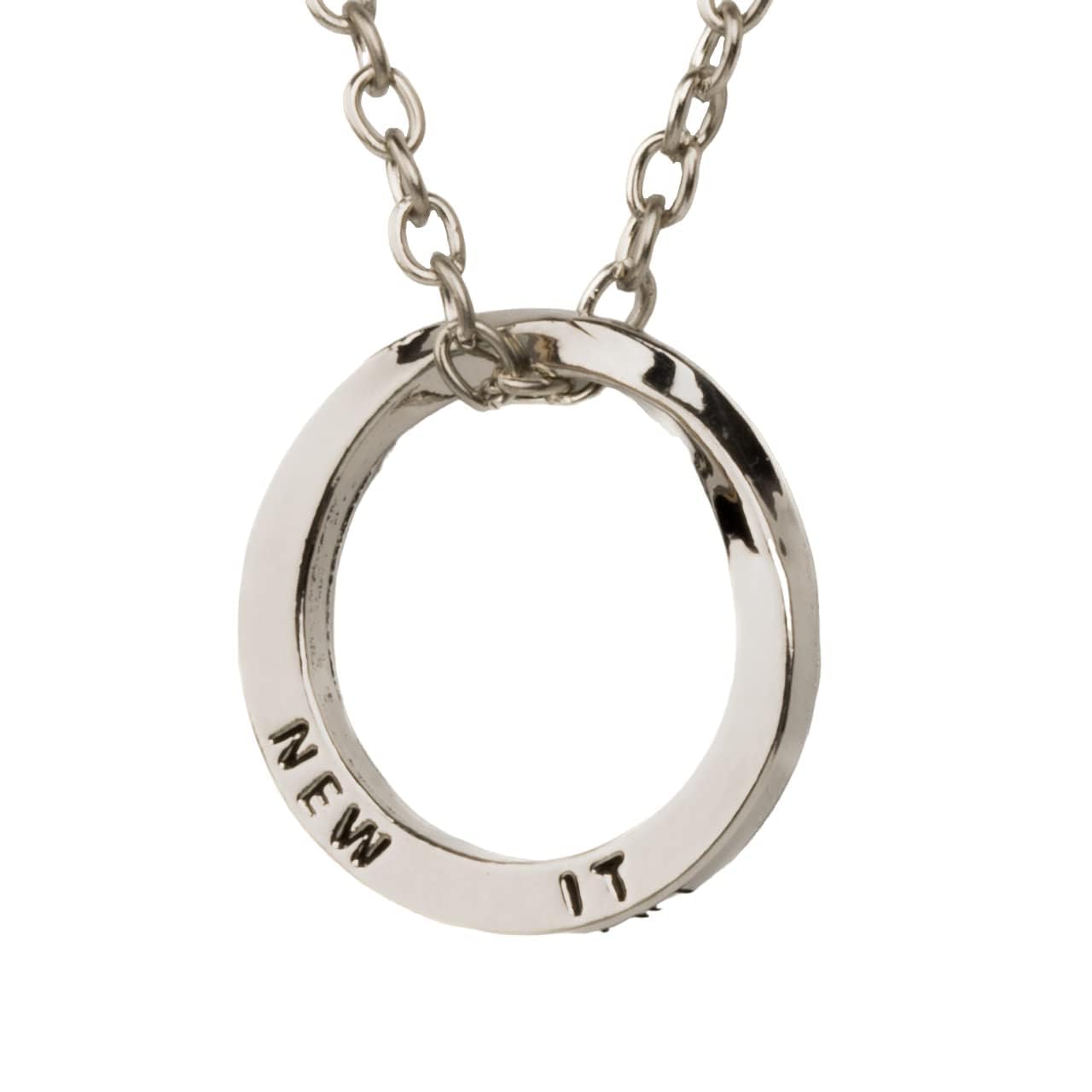 THE MEN THING SS Pendant/ Necklace HELIX - Alloy Circle Pendant with  Stainless Steel 24inch Round Box Chain , Milan trending Style for Men & Boy