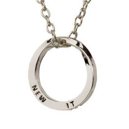 THE MEN THING SS Pendant/ Necklace HELIX - Alloy Circle Pendant with  Stainless Steel 24inch Round Box Chain , Milan trending Style for Men & Boy