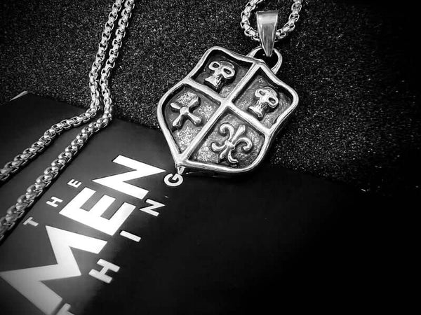 जोकर डेक खोपड़ी - शुद्ध स्टेनलेस स्टील 24 इंच गोल बॉक्स चेन के साथ मिश्र धातु पेंडेंट, पुरुषों और लड़कों के लिए अमेरिकी ट्रेंडिंग स्टाइल