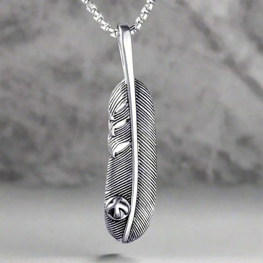 THE MEN THING SS Pendant/ Necklace LUSH - Alloy Pendant with Pure Stainless Steel 24inch Chain for Men, American trending Style - Round Box Chain for Men & Boy