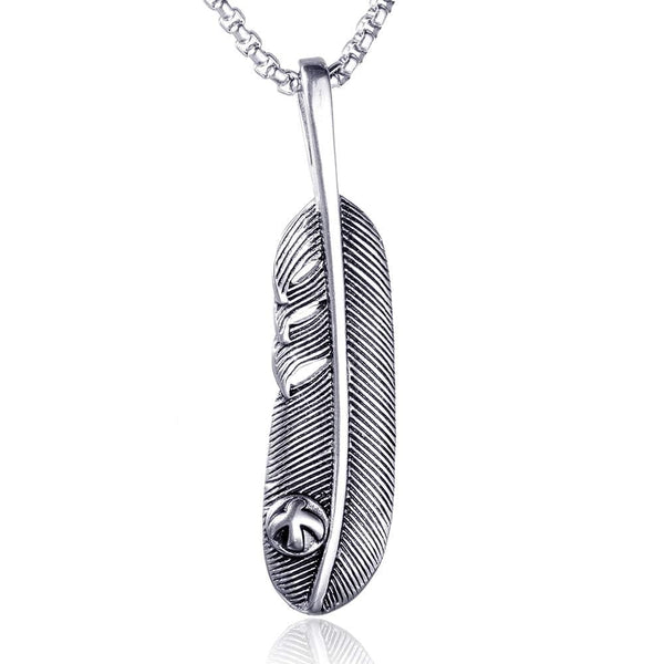 LUSH - Alloy Pendant with Pure Stainless Steel 24inch Chain for Men, American trending Style - Round Box Chain for Men & Boy