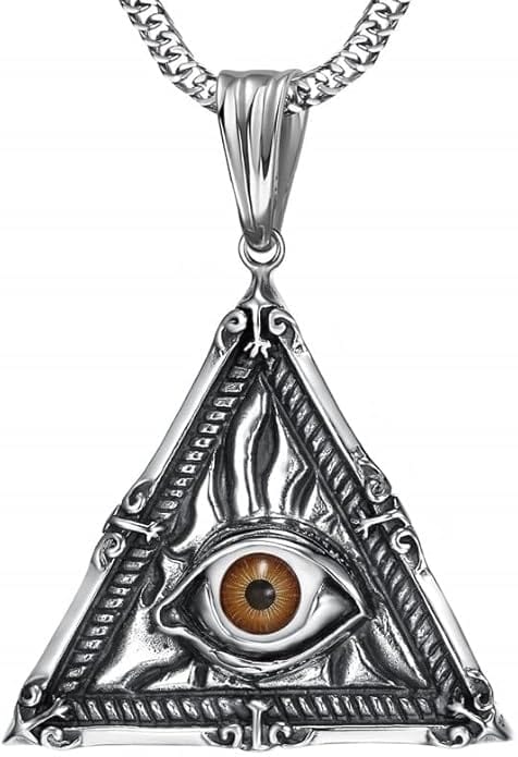 MYSTIC VISION PENDANT -  Alloy The Mystic Vision Pendant with Stainless Steel 24inch Round Box Chain, European trending for Men & Boy