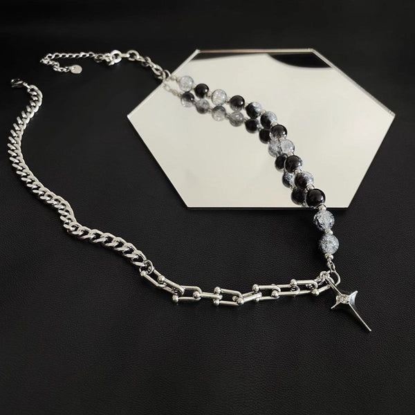 NOVA STAR - 12mm Titanium Steel Pendant with 18inch to 20inch Adjustable Cable 7mm Chain for Men & Boys