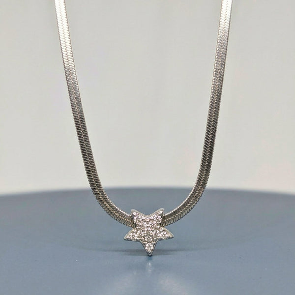 ORION STAR - 13mm Titanium Steel Pendant with 19 to 21inch Adjustable Snake 5mm Chain for Men & Boys