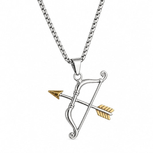 THE MEN THING SS Pendant/ Necklace RAMASTRA - Pure Vintage Pure Steel Pendant with 24inch Round Box 5mm Chain for Men & Boys