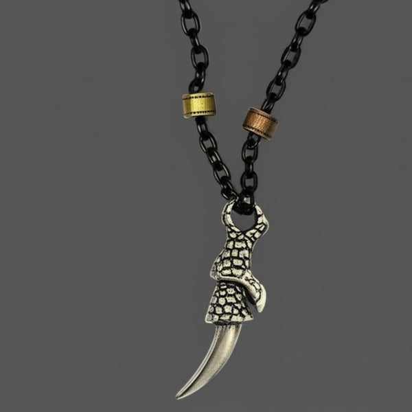 SAVAGE CLAW - Pure Titanium Steel Pendant with 23inch Chain for Men & Boys