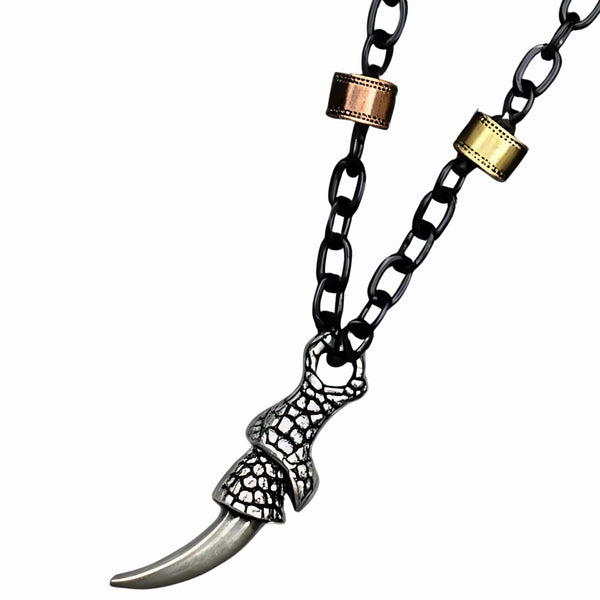 SAVAGE CLAW - Pure Titanium Steel Pendant with 23inch Chain for Men & Boys