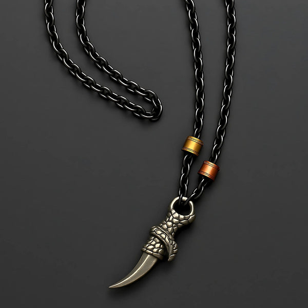 SAVAGE CLAW - Pure Titanium Steel Pendant with 23inch Chain for Men & Boys