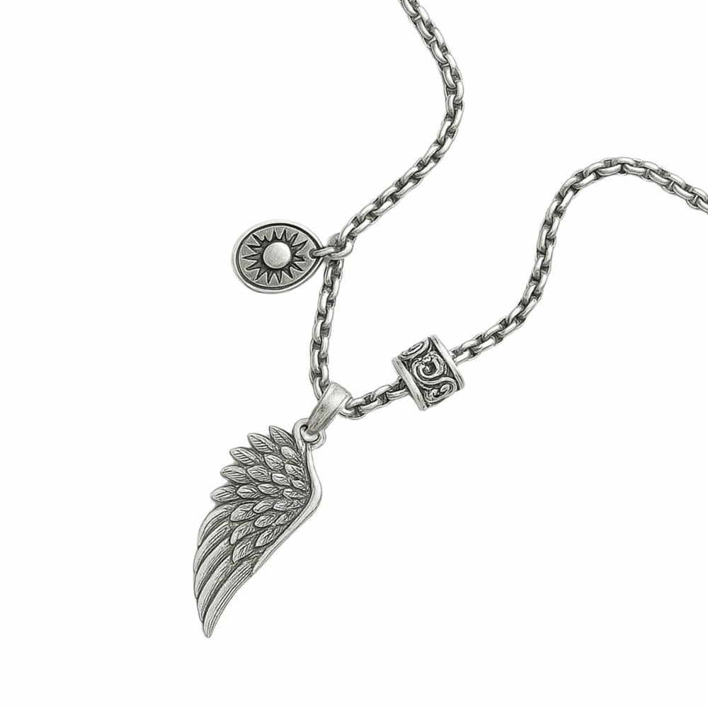 THE MEN THING SS Pendant/ Necklace SKYRIFT - Pure Titanium Steel Pendant with Chain for Men & Boys "27"inch