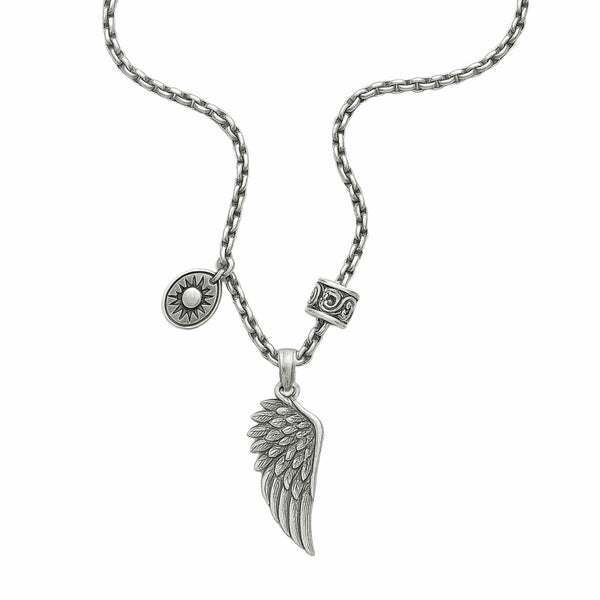 SKYRIFT - Pure Titanium Steel Pendant with Chain for Men & Boys 