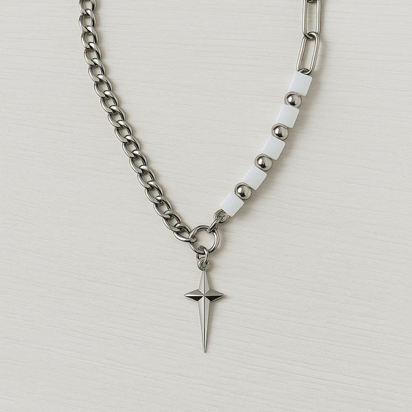 STELLAR SPIRE - Pure Titanium Steel Pendant with Chain for Men & Boys 