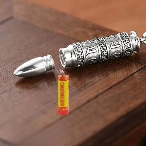 THE SECRET BOX BULLET - 11mm Pure Titanium Steel Pendant with 23inch Twisted 4mm Chain for Men & Boys