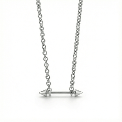 THE MEN THING SS Pendant/ Necklace TWIN ARROW - Pure Titanium Steel Pendant with 24inch Chain for Men & Boys