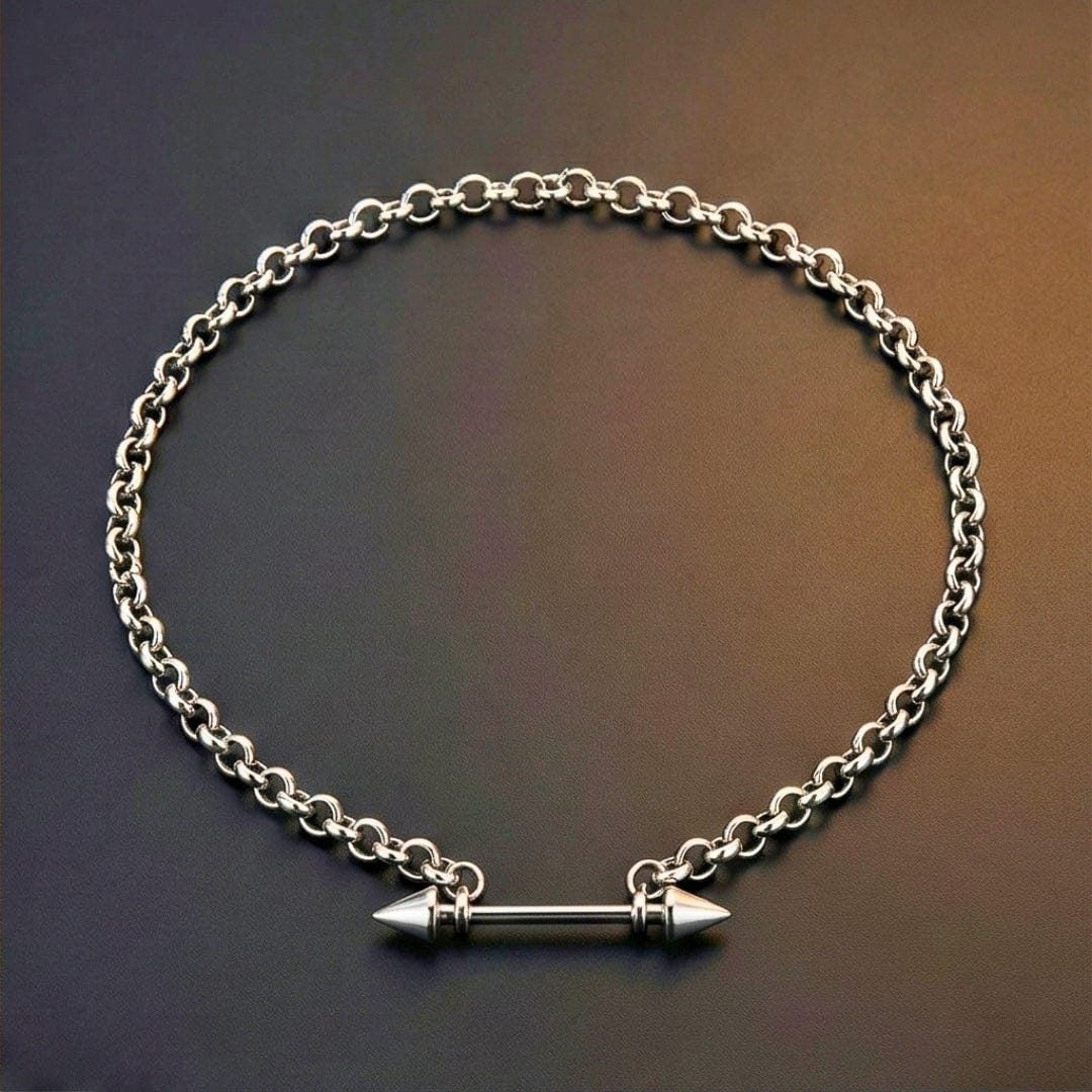 THE MEN THING SS Pendant/ Necklace TWIN ARROW - Pure Titanium Steel Pendant with 24inch Chain for Men & Boys