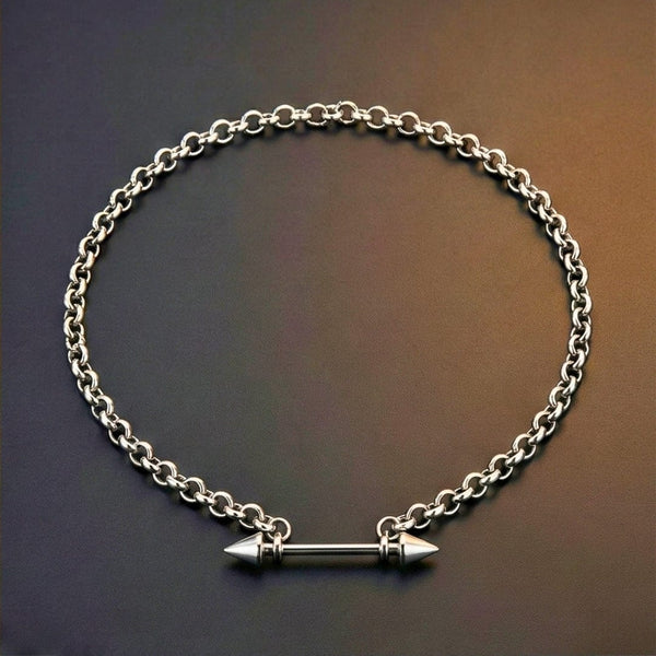 TWIN ARROW - Pure Titanium Steel Pendant with 24inch Chain for Men & Boys