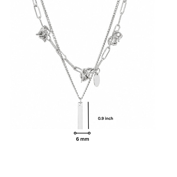 TWIST CORE - 6mm Titanium Steel Pendant with 18inch to 20inch Adjustable Cable 6mm Chain for Men & Boys