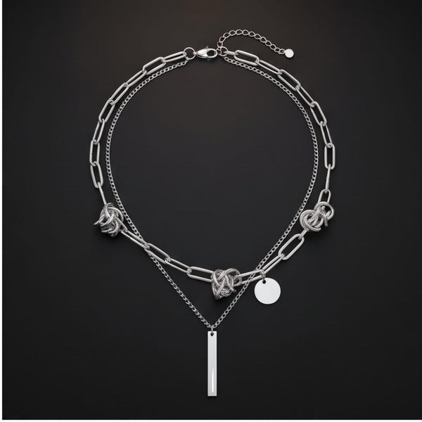 TWIST CORE - 6mm Titanium Steel Pendant with 18inch to 20inch Adjustable Cable 6mm Chain for Men & Boys