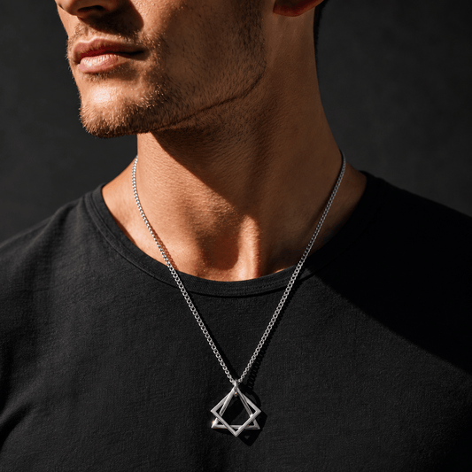 THE MEN THING SS Pendant/ Necklace VICTORIOUS - Alloy Pendant with Pure Stainless Steel 24inch Round Box Chain, Milan trending Style for Men & Boy