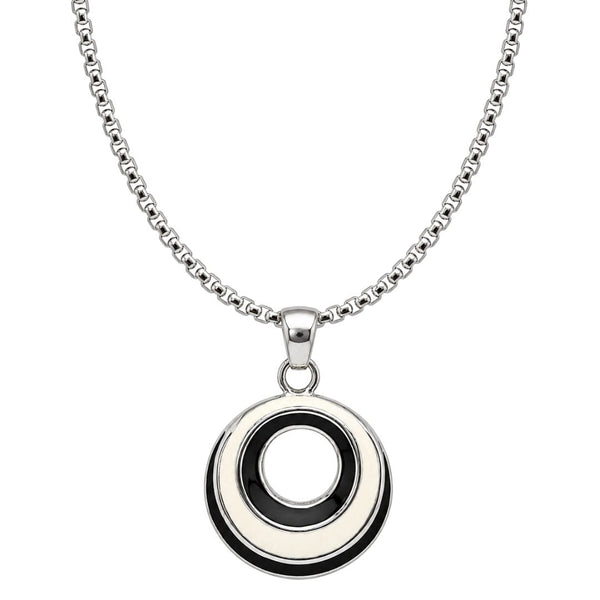 VOID HALO - 22mm Titanium Steel Pendant with Round Box 2mm Chain for Men & Boys (21inch)