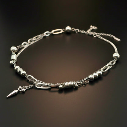 THE MEN THING SS Pendant/ Necklace ZERIK - Titanium Steel Pendant with 20inch Chain for Men & Boys with adjustable cable chain