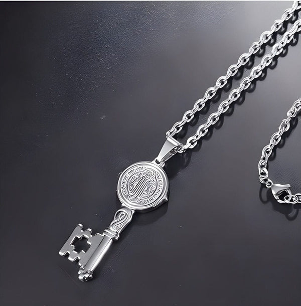 DIVINE KEY - 20inch Pure Stainless Steel European trending Style Chain for Men & Boy