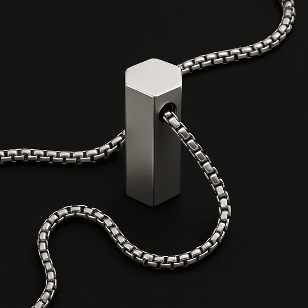 GLINT CORE - 24inch Pure Stainless Steel  Round box Chain for Men, European trending Style for Men & Boy