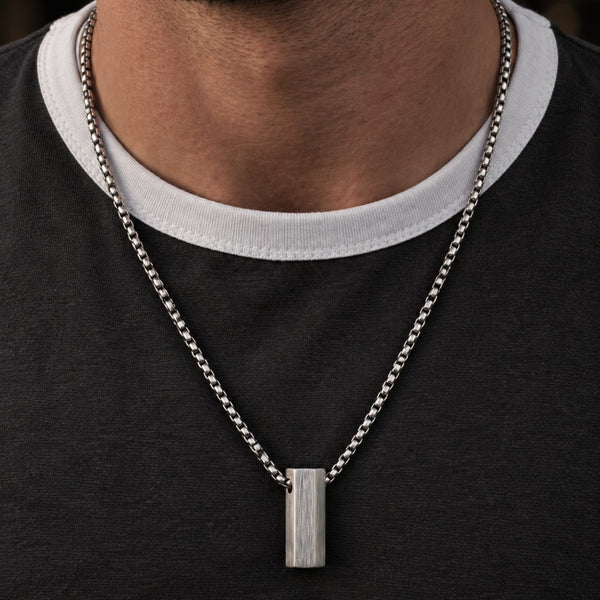 GLINT CORE - 24inch Pure Stainless Steel  Round box Chain for Men, European trending Style for Men & Boy